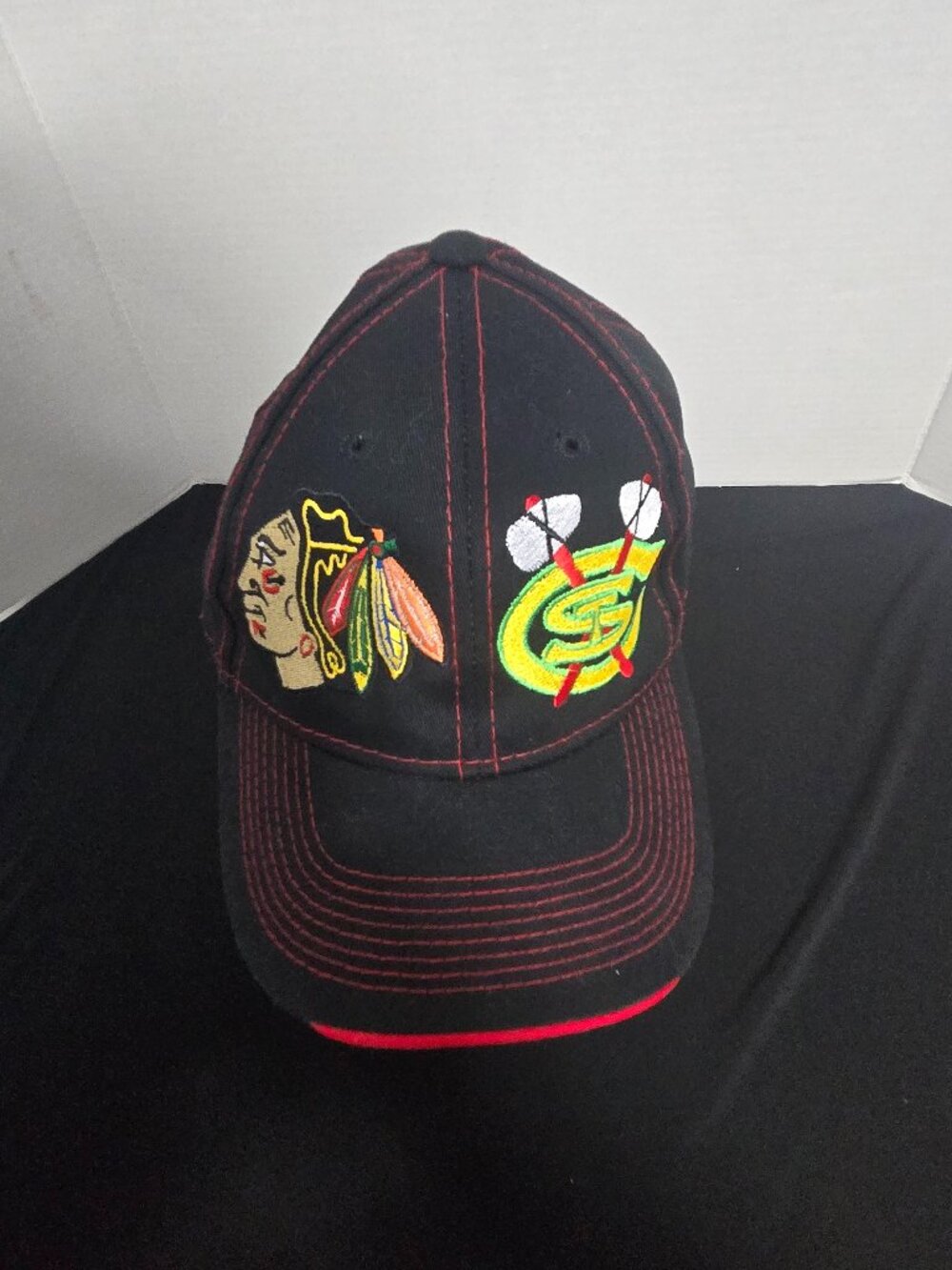 Chicago Blackhawks x Six Nations Chiefs Adjustable Hat Cap | AJM International |